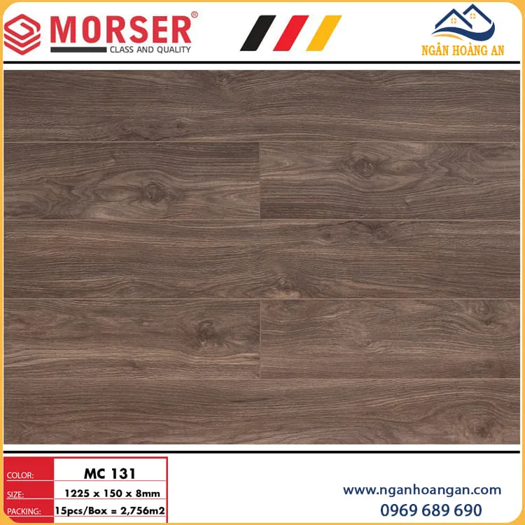 Sàn Gỗ Công Nghiệp Việt Nam 8mm Morser MC131 Sàn Gỗ Công Nghiệp Việt Nam 8mm Morser MC131