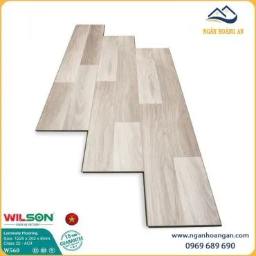Sàn Gỗ Công Nghiệp Việt  Nam Wilson W560 8mm