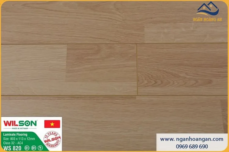 Sàn Gỗ Công Nghiệp Wilson 820 Dày 12mm Sàn Gỗ Công Nghiệp Wilson 820 Dày 12mm