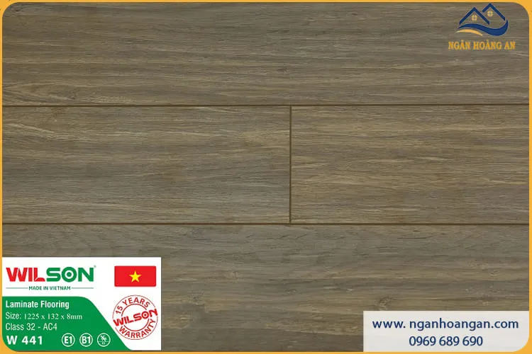 Sàn Gỗ Công Nghiệp Wilson W441 Dày 8mm Sàn Gỗ Công Nghiệp Wilson W441 Dày 8mm