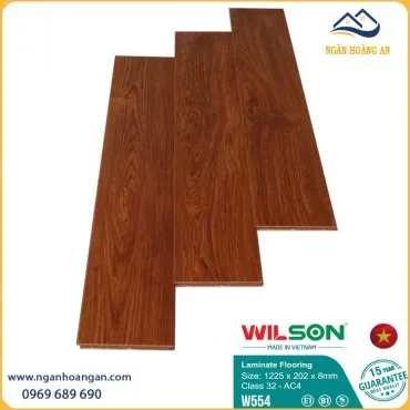 Sàn Gỗ Công Nghiệp Wilson Việt Nam W554 Dày 8mm