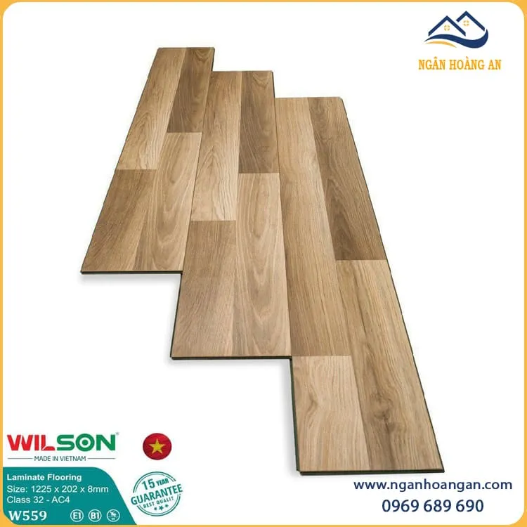Sàn Gỗ Công Nghiệp Wilson Việt Nam W559 8mm