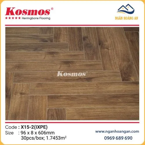 Sàn Gỗ Công Nghiệp Xương Cá 8mm Kosmos X15-2