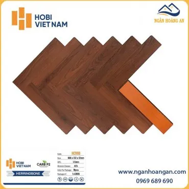 Sàn Gỗ Xương Cá Hobi Carb HC996 Dày 12mm