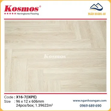 Sàn Gỗ Công Nghiệp Xương Cá Kosmos 12mm  X16-7