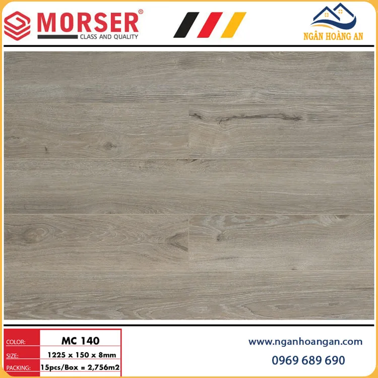 Sàn Gỗ Giá Rẻ Morser Việt Nam MC140 8mm