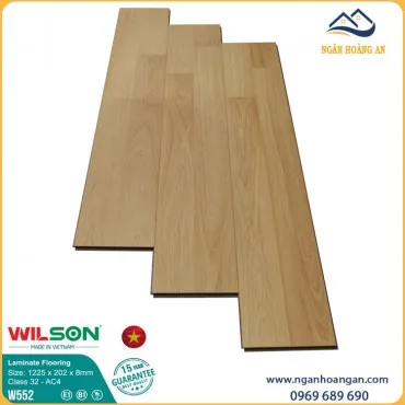 Sàn Gỗ Giá Rẻ Wilson Việt Nam W552 Dày 8mm