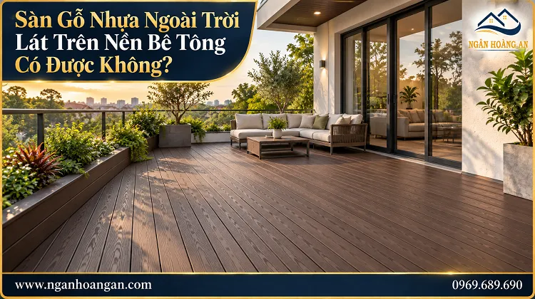 Sàn Gỗ Nhựa Ngoài Trời Lát Trên Nền Bê Tông Có Được Không?