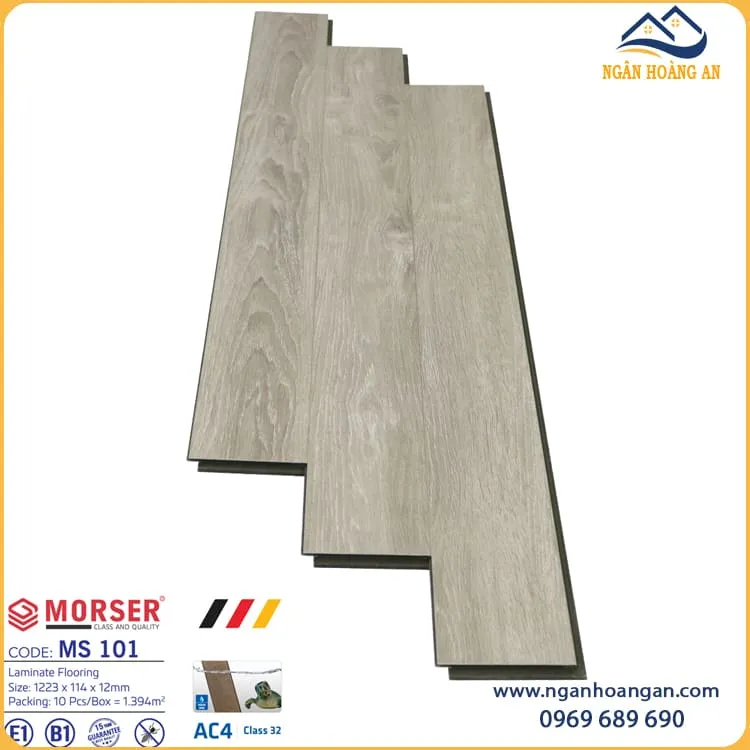 Sàn Gỗ Công Nghiệp Việt Nam Morser MS101 Sàn Gỗ Công Nghiệp Việt Nam Morser MS101