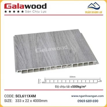 Sàn Nhựa Chịu Lực Làm Gác Lửng Galawood SCL611X3M