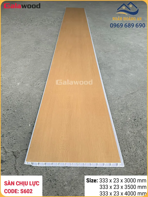 Sàn Nhựa Chịu Lực PVC Giả Gỗ Galawood S602X3M