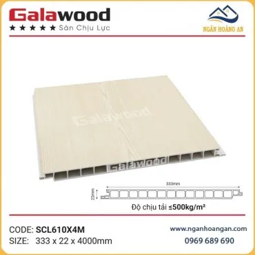 Sàn Nhựa Chịu Lực PVC Làm Gác Lửng Galawood SCL610X4M