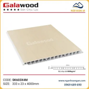 Sàn Nhựa Chịu Lực Vân Gỗ Làm Gác Lửng Galawood SK603X4M