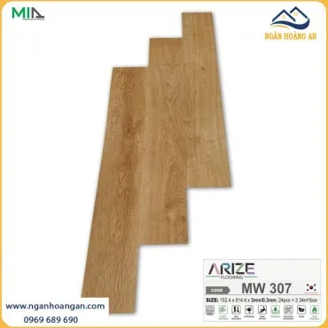 Sàn Nhựa Dán Keo Giả Gỗ ARIZE MW307 Dày 3mm
