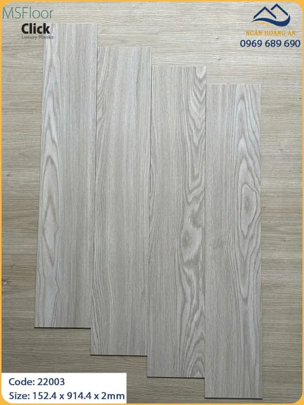 Sàn Nhựa Dán Keo Giả Gỗ MsFloor 22003 Dày 2mm Sàn Nhựa Dán Keo Giả Gỗ MsFloor 22003 Dày 2mm