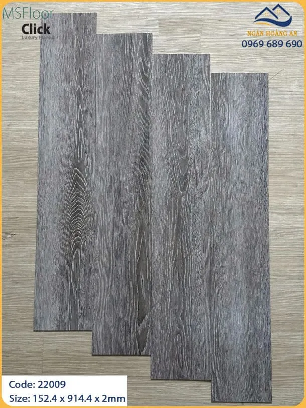 Sàn Nhựa Dán Keo Giá Rẻ MSFloor 22009 Dày 2mm