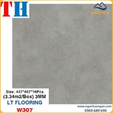 Sàn Nhựa Dán Keo Giả Vân Bê Tông THFloor W307 Dày 3mm