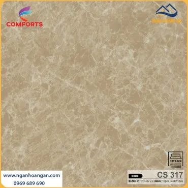 Sàn Nhựa Dán Keo Giả Vân Đá Comforts CS317 Dày 3mm