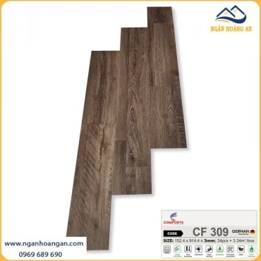 Sàn Nhựa Dán Keo Giả Vân Gỗ Comforts CF309 Dày 3mm