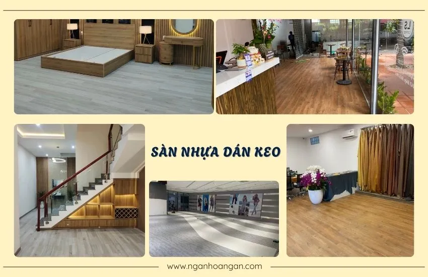 Sàn Nhựa Dán Keo Vân Gỗ Giá Rẻ