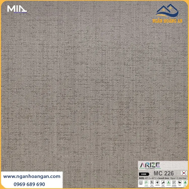 Sàn Nhựa Dán Keo Giả Vân Thảm ARIZE MC226 Dày 3mm