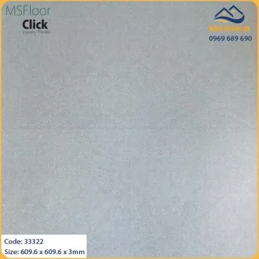 Sàn Nhựa Dán Keo Giả Xi Măng MSFloor 33322 Dày 3mm