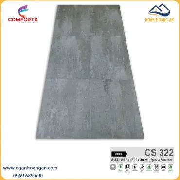 Sàn Nhựa Dán Keo Vân Bê Tông Comforts CS322 Dày 3mm