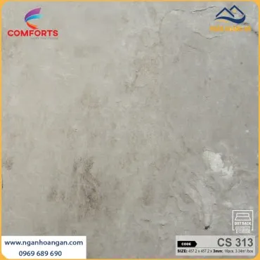 Sàn Nhựa Dán Keo Vân Bê Tông Comforts CS313  Dày 3mm