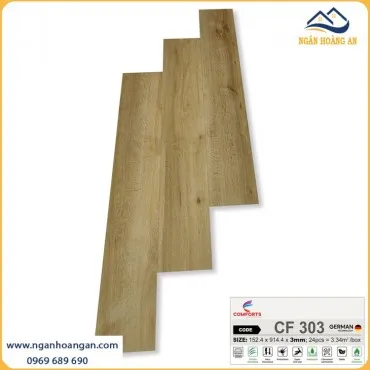 Sàn Nhựa Dán Keo Vân Gỗ Comforts CF303 Dày 3mm