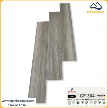 Sàn Nhựa Dán Keo Vân Gỗ Comforts CF304 Dày 3mm