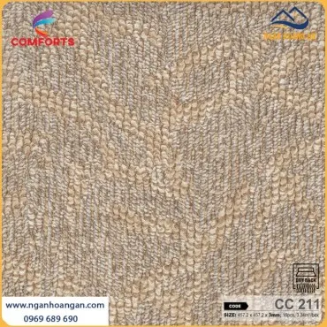 Sàn Nhựa Dán Keo Vân Thảm Comforts  CC211 Dày 3mm