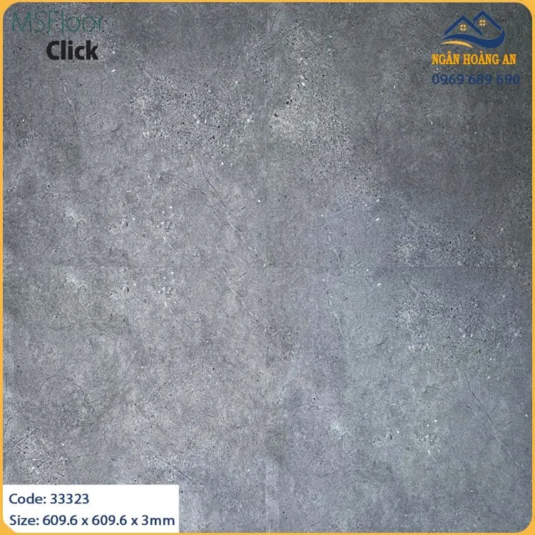 Sàn Nhựa Dán Keo Vân Xi Măng  MSFloor 33323 Dày 3mm