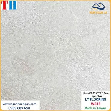 Sàn Nhựa Dán Keo Vân Xi Măng  THFloor W318 Dày 3mm