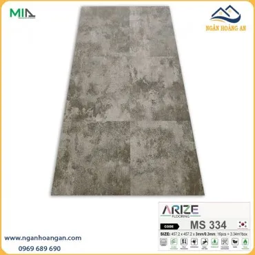 Sàn Nhựa Giả Gỗ Dán Keo Giả Vân Đá ARIZE MS334 Dày 3mm