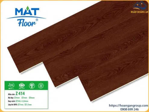 Sàn Nhựa Giả Gỗ Hèm Khoá 4mm MAT Floor Z414