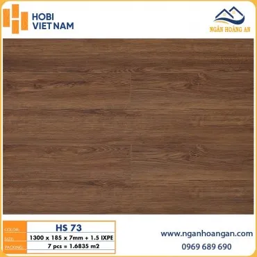 Sàn Nhựa Giả Gỗ Hèm Khoá Hobiwood HS73 Dày 7mm