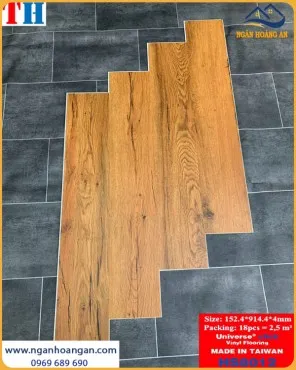 Sàn Nhựa Giả Gỗ Hèm Khoá Taiwan THFloor HS8012 Dày 4mm