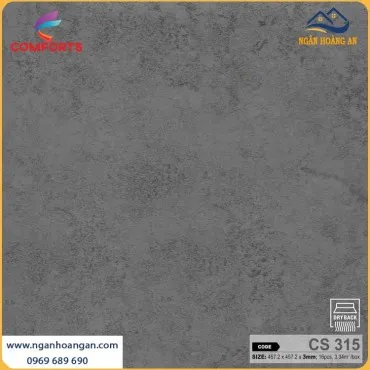 Sàn Nhựa Giả Vân Bê Tông Dán Keo Comforts CS315 Dày 3mm