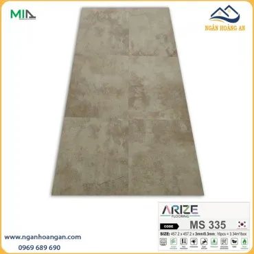 Sàn Nhựa Giả Vân Đá Dán Keo ARIZE MS335 Dày 3mm
