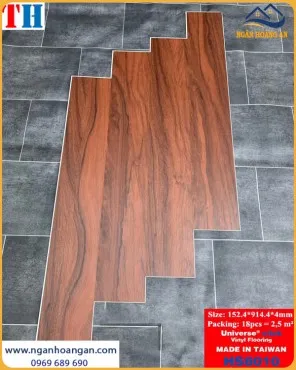 Sàn Nhựa Giả Vân Gỗ Hèm Khoá THFloor HS8010 Dày 4mm