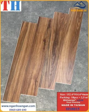 Sàn Nhựa Giả Vân Gỗ Hèm Khoá THFloor HS8015 Dày 4mm
