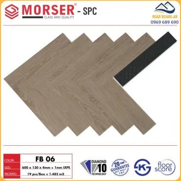 Sàn Nhựa Hèm Khoá Xương Cá 4mm Morser FB06