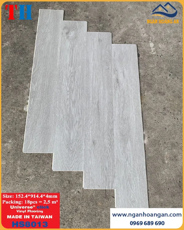 Sàn Nhựa Giả Gỗ Hèm Khoá THFloor HS8013 Dày 4mm