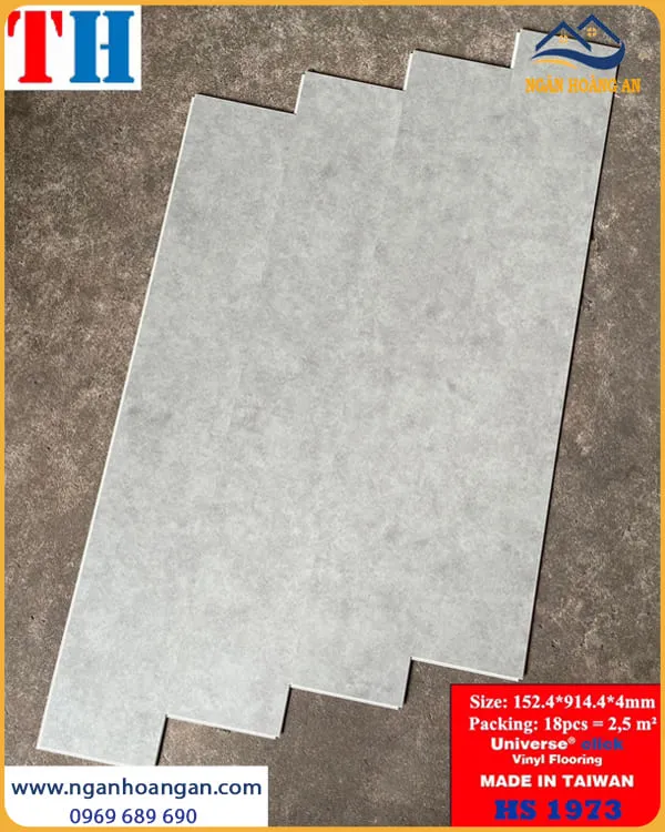 Sàn Nhựa Hèm Khoá Giả Bê Tông THFloor HS1973 Dày 4mm