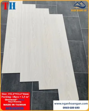 Sàn Hèm Khoá Nhựa Giả Gỗ THFloor HS8009 Dày 4mm