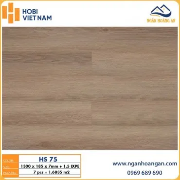 Sàn Nhựa Hèm Khoá Giả Gỗ Hobiwood HS75 Dày 7mm