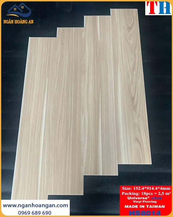 Sàn Nhựa Hèm Khoá Giả GỗTaiwan THFloor HS8014 Dày 4mm