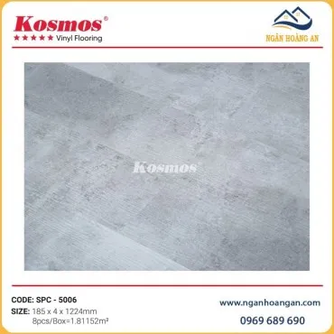 Sàn Nhựa Hèm Khóa Giả Vân Bê Tông Kosmos SPC5006