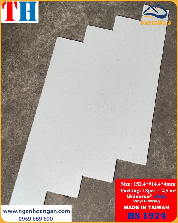 Sàn Nhựa Hèm Khoá Giả Vân Đá THFloor HS1974 Dày 4mm