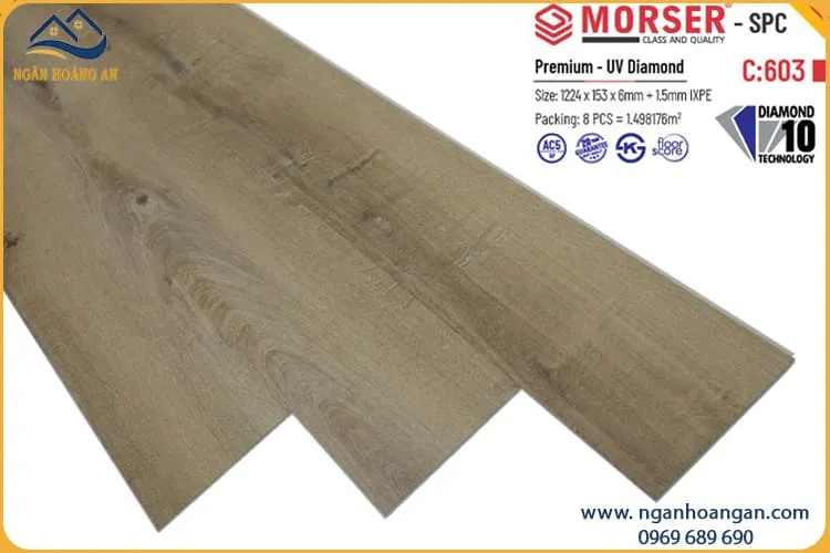 Sàn Nhựa Hèm Khoá Morser Việt Nam C603 6mm